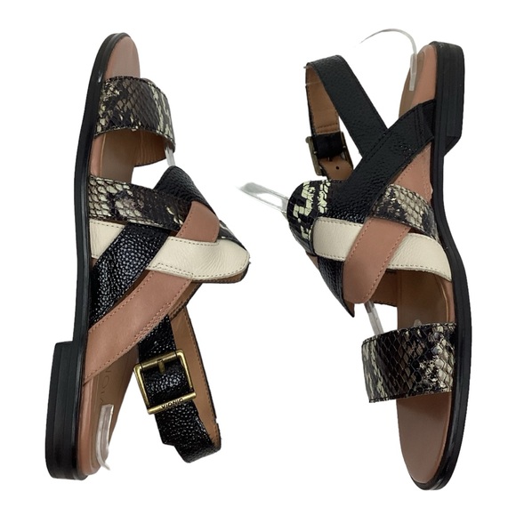 NWOT Vionic Kendra Ray Snakeskin Print Leather Sandal - Picture 4 of 11